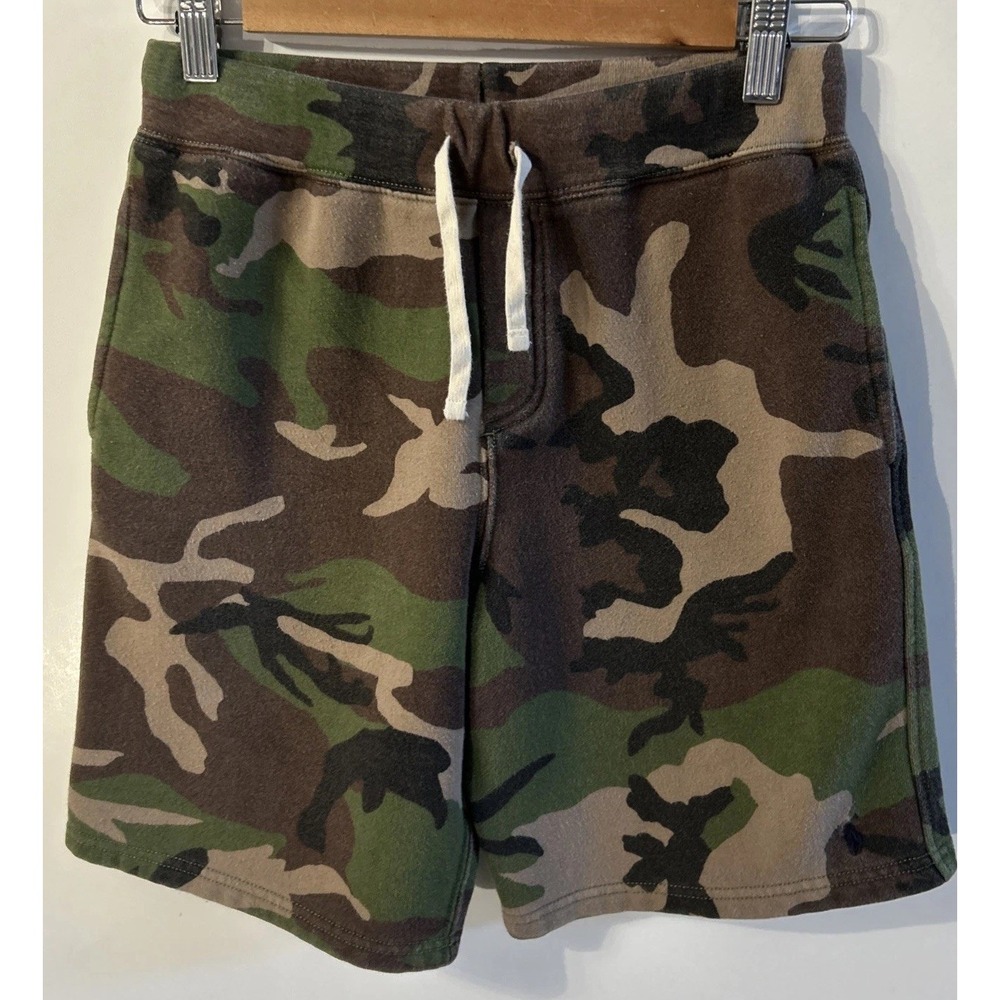 Boys Polo Ralph Lauren Camo Sweatshort Fleece Drawstring Pull On Large 14-16